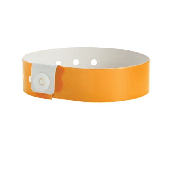 Nevs Wristband - Vinyl - Solid 3/4" x 10-3/16" Orange WB-0041 - main